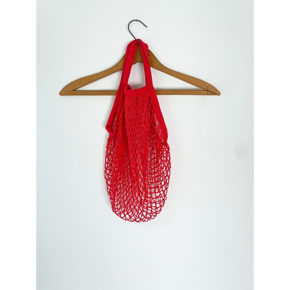 Red Mesh Crossbody Bag - Women